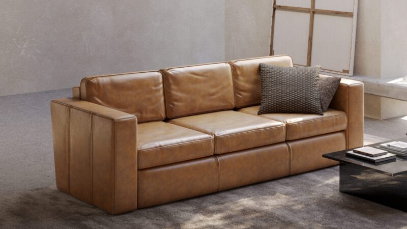 Luke 4-seater 275 cm wide, Vintage Art Camel